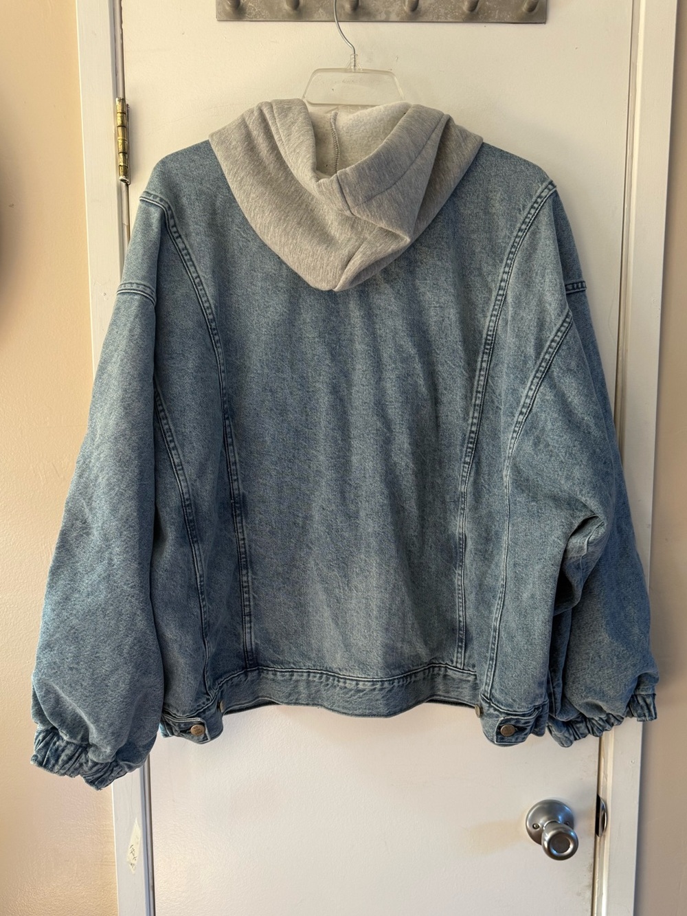 Free People We The Free Iggy Hooded Denim Jacket - Picture 4 of 8